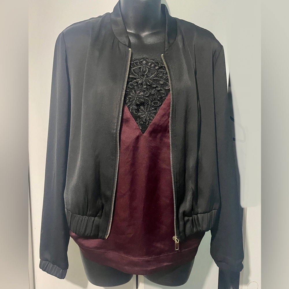 Silky Bomber Jacket